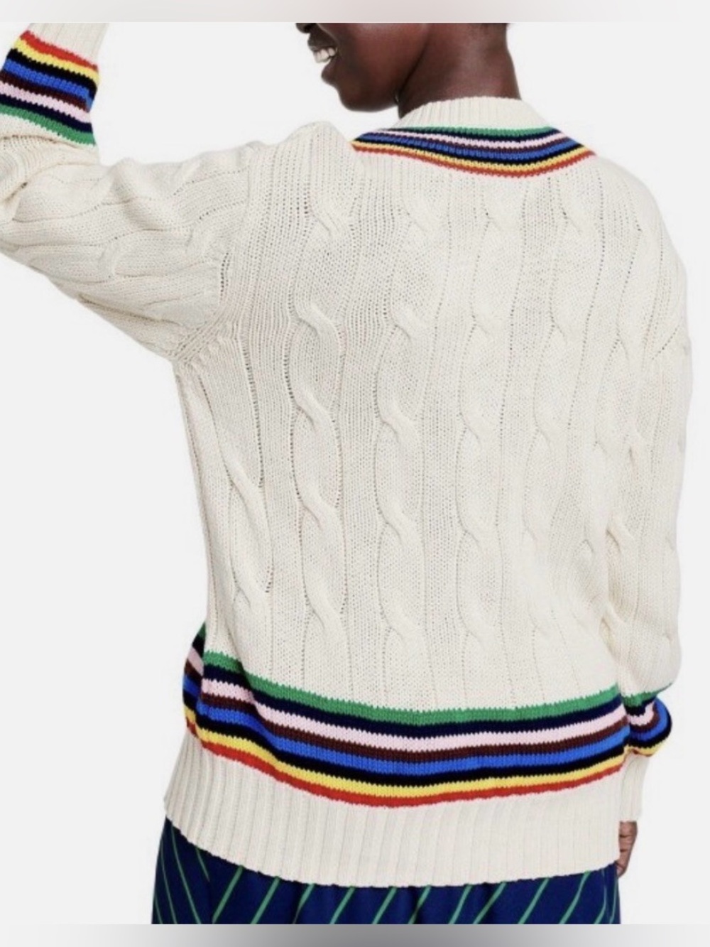 Croquet Cable Knit Sweater - Picture 3 of 5